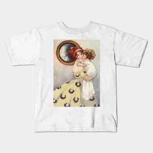 Vintage Mother and Child by Agnes Richardson Kids T-Shirt